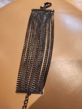 Multi-Chain Black Statement Bracelet - Women Accessories By Express
